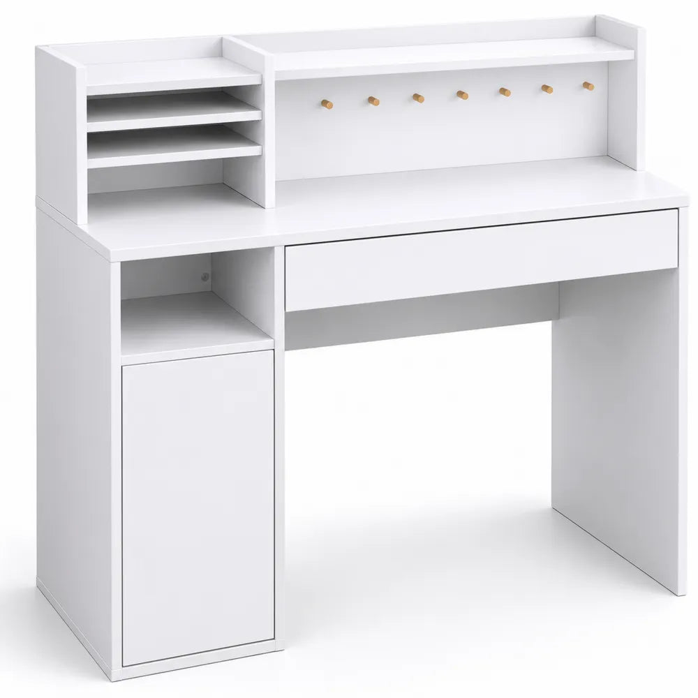 Bureau en Bois avec ¨¦tag¨¨res et Tiroir,