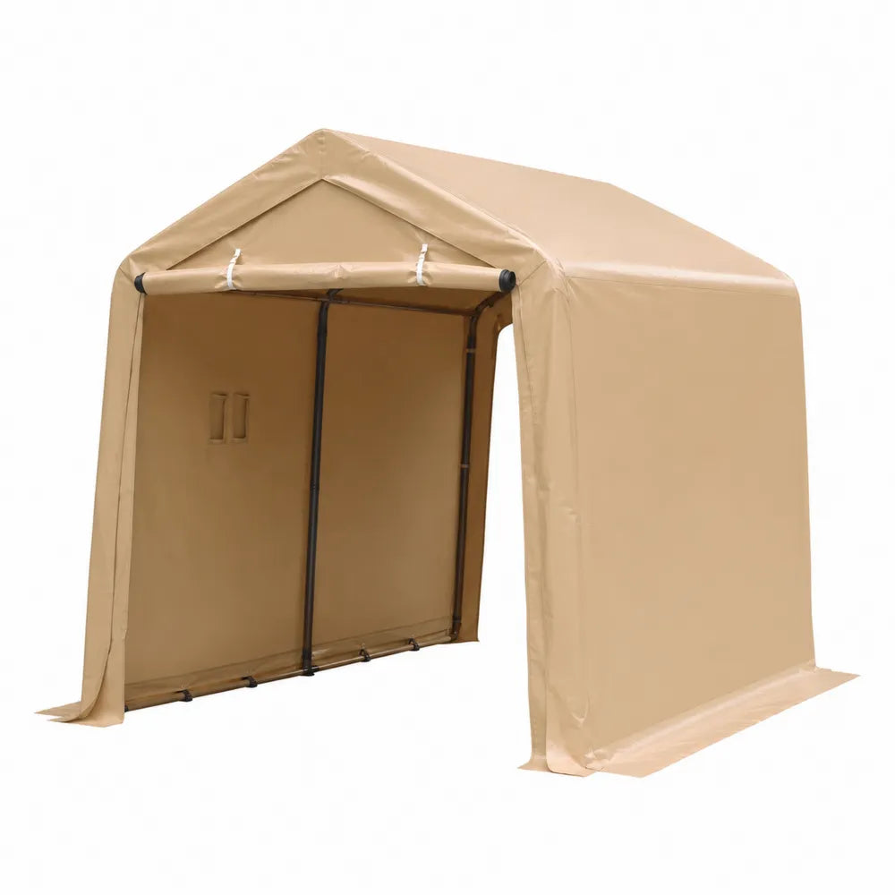 Abri de jardin en acier et toile PVC Beige 3x2x2