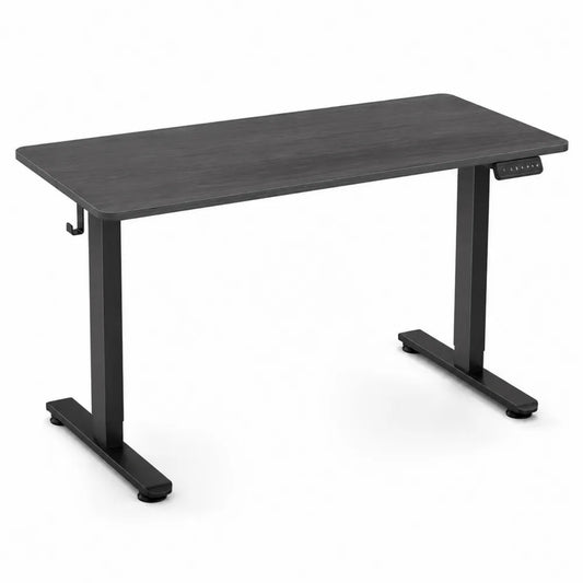 Bureau r¨¦glable en hauteur en MDF et acier